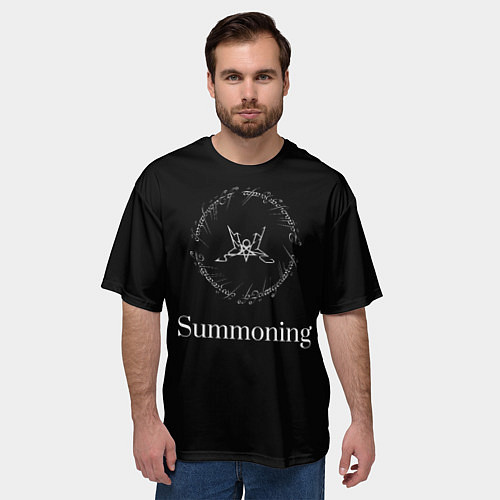 Мужская футболка оверсайз Summoning / 3D-принт – фото 3