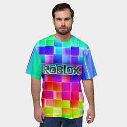 Футболка оверсайз мужская Роблокс, цвет: 3D-принт — фото 2