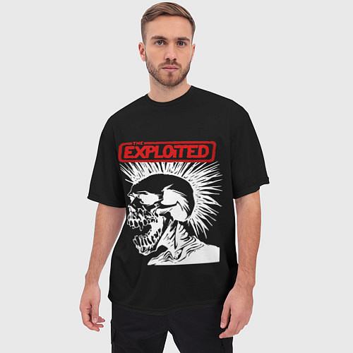 Мужская футболка оверсайз The Exploited / 3D-принт – фото 3