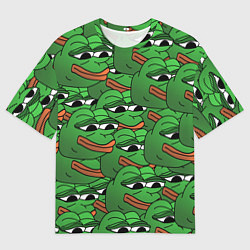 Футболка оверсайз мужская Pepe The Frog, цвет: 3D-принт