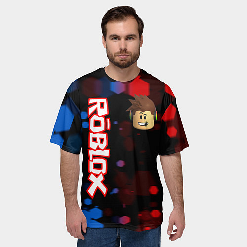 Мужская футболка оверсайз ROBLOX / 3D-принт – фото 3