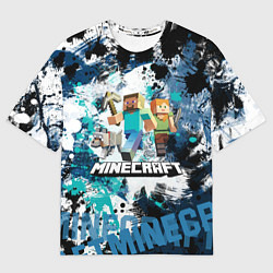 Мужская футболка оверсайз Minecraft Майнкрафт