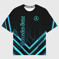 Футболка оверсайз мужская Mercedes-Benz, цвет: 3D-принт