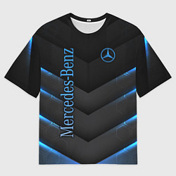 Футболка оверсайз мужская Mercedes-Benz, цвет: 3D-принт