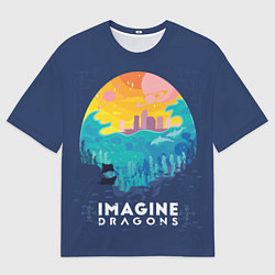 Футболка оверсайз мужская Imagine Dragons, цвет: 3D-принт