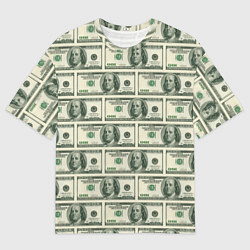 Футболка оверсайз мужская Денежная тема, цвет: 3D-принт