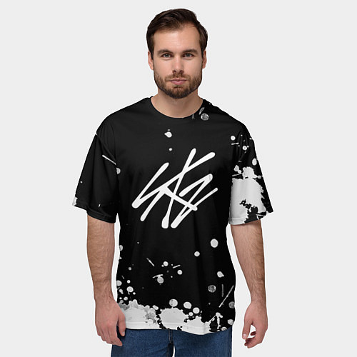 Мужская футболка оверсайз Stray Kids / 3D-принт – фото 3