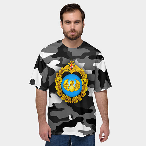 Мужская футболка оверсайз ВДВ / 3D-принт – фото 3