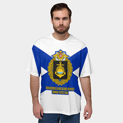 Футболка оверсайз мужская Тихоокеанский флот ВМФ России, цвет: 3D-принт — фото 2