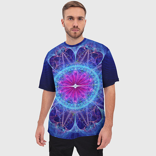 Мужская футболка оверсайз Mandala 2 / 3D-принт – фото 3