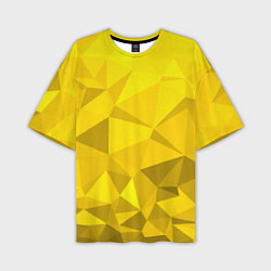 Футболка оверсайз мужская YELLOW ABSTRACT, цвет: 3D-принт