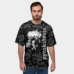 Футболка оверсайз мужская Pyrokinesis, цвет: 3D-принт — фото 2