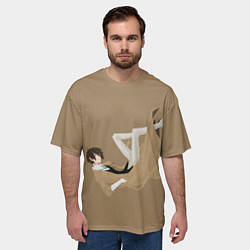 Футболка оверсайз мужская Osamu Dazai, цвет: 3D-принт — фото 2