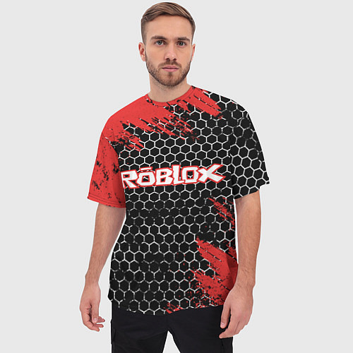 Мужская футболка оверсайз ROBLOX / 3D-принт – фото 3