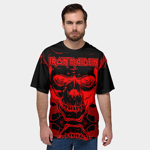 Мужская футболка оверсайз Iron Maiden / 3D-принт – фото 3