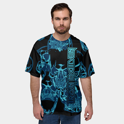 Мужская футболка оверсайз Iron Maiden / 3D-принт – фото 3