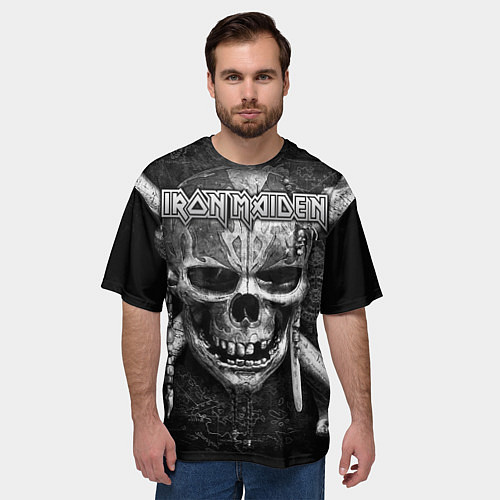 Мужская футболка оверсайз Iron Maiden / 3D-принт – фото 3