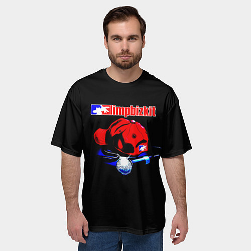 Мужская футболка оверсайз LIMP BIZKIT / 3D-принт – фото 3