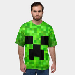 Футболка оверсайз мужская MINECRAFT, цвет: 3D-принт — фото 2