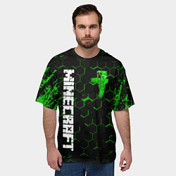 Футболка оверсайз мужская MINECRAFT, цвет: 3D-принт — фото 2