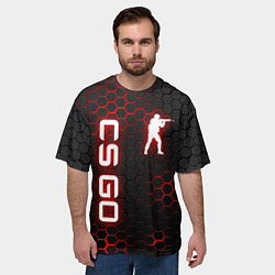 Футболка оверсайз мужская CS GO, цвет: 3D-принт — фото 2