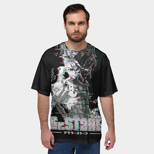 Мужская футболка оверсайз Доктор Стоун / 3D-принт – фото 3