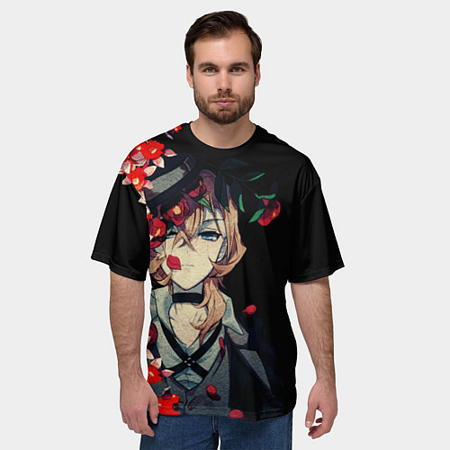 Мужская футболка оверсайз Великий из бродячих псов / 3D-принт – фото 3