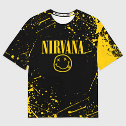 Футболка оверсайз мужская NIRVANA, цвет: 3D-принт