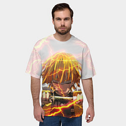 Футболка оверсайз мужская KIMETSU NO YAIBA, цвет: 3D-принт — фото 2