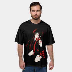 Футболка оверсайз мужская Anime Girl, цвет: 3D-принт — фото 2
