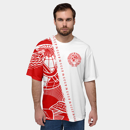 Мужская футболка оверсайз СССР / 3D-принт – фото 3