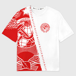 Футболка оверсайз мужская СССР, цвет: 3D-принт