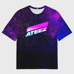 Футболка оверсайз мужская ATEEZ neon, цвет: 3D-принт