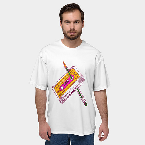 Мужская футболка оверсайз 90s / 3D-принт – фото 3