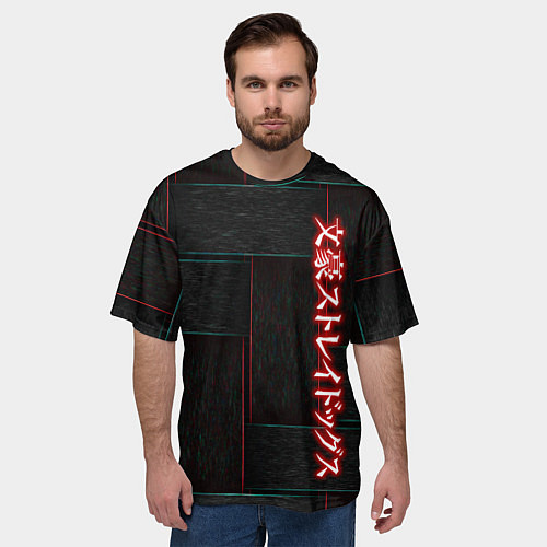 Мужская футболка оверсайз Bungou Stray Dogs / 3D-принт – фото 3