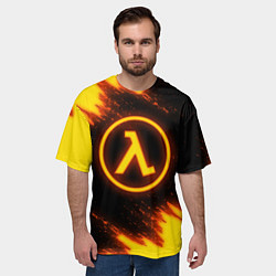 Футболка оверсайз мужская HALF-LIFE, цвет: 3D-принт — фото 2