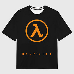 Футболка оверсайз мужская Half-life orange logo, цвет: 3D-принт