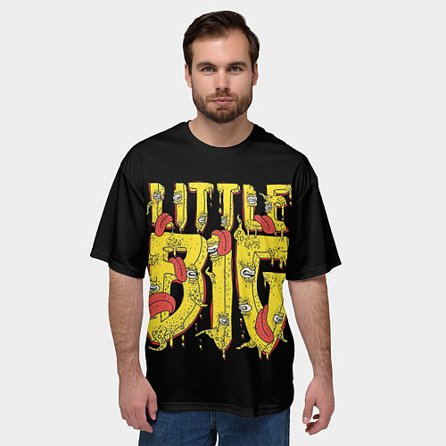 Мужская футболка оверсайз Little Big / 3D-принт – фото 3