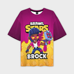 Футболка оверсайз мужская BRAWL STARS BROCK, цвет: 3D-принт