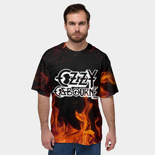 Мужская футболка оверсайз Ozzy Osbourne / 3D-принт – фото 3