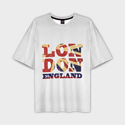 Футболка оверсайз мужская London, цвет: 3D-принт