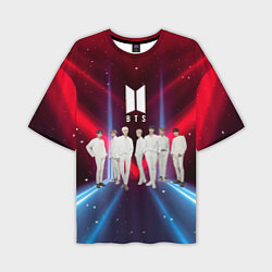 Футболка оверсайз мужская BTS, цвет: 3D-принт