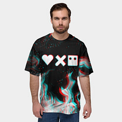 Футболка оверсайз мужская LOVE DEATH ROBOTS LDR, цвет: 3D-принт — фото 2