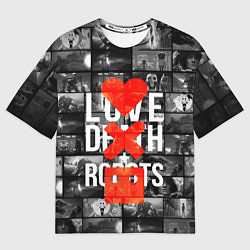 Футболка оверсайз мужская LOVE DEATH ROBOTS LDR, цвет: 3D-принт
