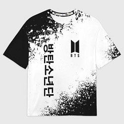 Футболка оверсайз мужская BTS, цвет: 3D-принт