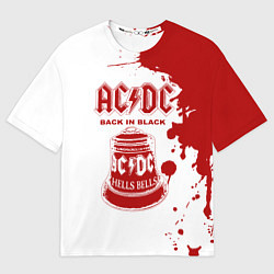 Футболка оверсайз мужская ACDC Back in Black, цвет: 3D-принт