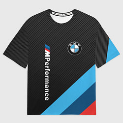 Футболка оверсайз мужская BMW M PERFORMANCE, цвет: 3D-принт