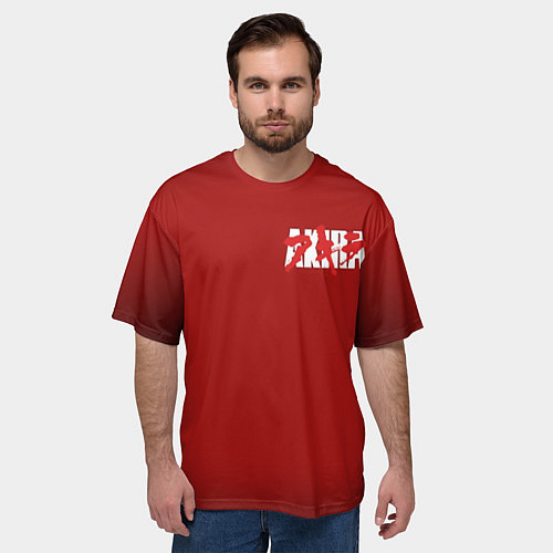 Мужская футболка оверсайз Akira / 3D-принт – фото 3