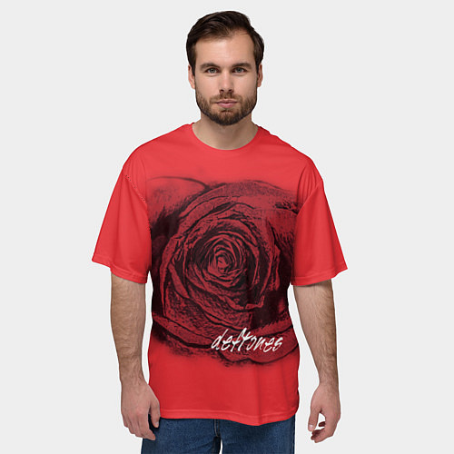 Мужская футболка оверсайз Deftones / 3D-принт – фото 3