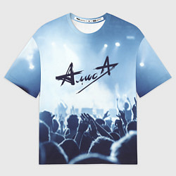 Футболка оверсайз мужская Алиса, цвет: 3D-принт